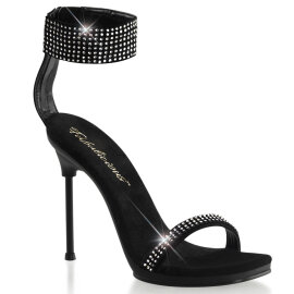 Fabulicious CHIC-40 Sandalettes Faux Leather Black EU-36...