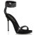 Fabulicious CHIC-40 Sandalettes Faux Leather Black EU-38 / US-8