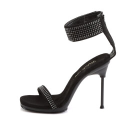 Fabulicious CHIC-40 Sandalettes Faux Leather Black EU-39 / US-9
