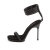 Fabulicious CHIC-40 Sandalettes Faux Leather Black EU-39 / US-9