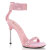 Fabulicious CHIC-40 Sandalettes Faux Leather Rhinestones Pink EU-38 / US-8