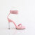 Fabulicious CHIC-40 Sandalettes Faux Leather Rhinestones Pink EU-38 / US-8