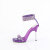 Fabulicious CHIC-40 Sandalettes Faux Leather Rhinestones Purple EU-35 / US-5