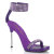 Fabulicious CHIC-40 Sandalettes Faux Leather Rhinestones Purple EU-38 / US-8