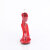 Fabulicious CHIC-40 Sandalettes Faux Leather Rhinestones Red EU-35 / US-5