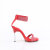 Fabulicious CHIC-40 Sandalettes Faux Leather Rhinestones Red EU-35 / US-5