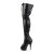 Pleaser DELIGHT-3025 Black Stretch Faux Leather/Black Matte EU-41 / US-11