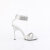 Fabulicious CHIC-40 Sandalettes Fabric Rhinestones Silver EU-38 / US-8