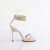 Fabulicious CHIC-40 Sandalettes Faux Leather Rhinestones Beige EU-39 / US-9