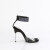 Fabulicious CHIC-42 Sandalettes Faux Leather Clear Rhinestones Black EU-35 / US-5