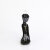 Fabulicious CHIC-42 Sandalettes Faux Leather Clear Rhinestones Black EU-37 / US-7