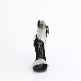 Fabulicious CHIC-47 Sandalettes Clear Black EU-38 / US-8
