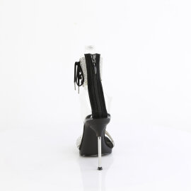Fabulicious CHIC-47 Sandalettes Clear Black EU-38 / US-8