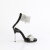 Fabulicious CHIC-47 Sandalettes Clear Black EU-38 / US-8