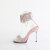 Fabulicious CHIC-47 Sandalettes Clear Silver Baby Pink EU-40 / US-10