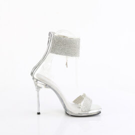 Fabulicious CHIC-47 Sandalettes Clear Silver EU-35 / US-5