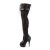 Pleaser DELIGHT-3025ML Black Faux Leather-Mesh-Lace/Black Matte EU-35 / US-5