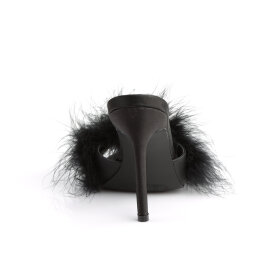 Fabulicious CLASSIQUE-01F Mules Faux Leather Black EU-38 / US-8