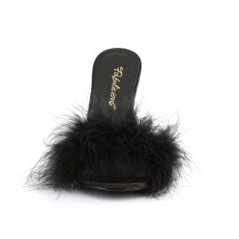 Fabulicious CLASSIQUE-01F Mules Faux Leather Black EU-41...
