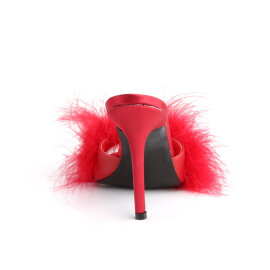 Fabulicious CLASSIQUE-01F Mules Faux Leather Red EU-42 / US-12