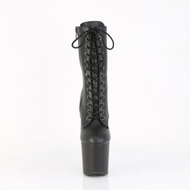 Pleaser CRAZE-1040 Platform Ankle Boots Faux Leather Black EU-38 / US-8