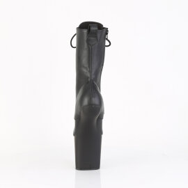 Pleaser CRAZE-1040 Platform Ankle Boots Faux Leather Black EU-38 / US-8