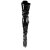 Pleaser DELIGHT-3028 Black Stretch Patent/Black EU-35 / US-5