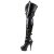 Pleaser DELIGHT-3028 Black Stretch Patent/Black EU-36 / US-6