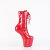 Pleaser CRAZE-1040TT Platform Knee-High Knee-High Boots Patent Black Red EU-36 / US-6