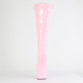 Pleaser CRAZE-2023 Platform Knee-High Knee-High Boots Patent Pink EU-37 / US-7