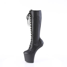 Pleaser CRAZE-2023 Platform Knee-High Knee-High Boots Faux Leather Black EU-36 / US-6