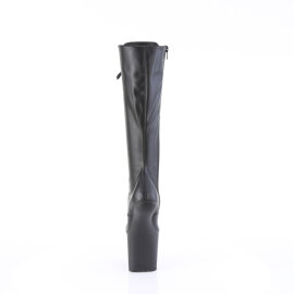 Pleaser CRAZE-2023 Platform Knee-High Knee-High Boots Faux Leather Black EU-36 / US-6