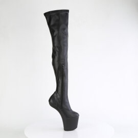 Pleaser CRAZE-3000 Platform Overknee Boots Faux Leather Black EU-38 / US-8