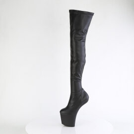 Pleaser CRAZE-3000 Platform Overknee Boots Faux Leather Black EU-39 / US-9