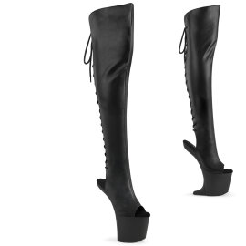Pleaser CRAZE-3019 Platform Overknee Boots Faux Leather...