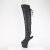Pleaser CRAZE-3019 Platform Overknee Boots Faux Leather Black EU-40 / US-10