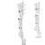 Pleaser CRAZE-3028 Platform Overknee Boots Patent White EU-38 / US-8