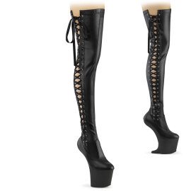 Pleaser CRAZE-3050 Platform Overknee Boots Faux Leather...
