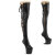 Pleaser CRAZE-3050 Platform Overknee Boots Faux Leather Black EU-40 / US-10