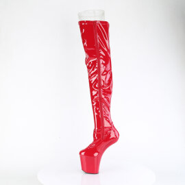 Pleaser CRAZE-3050 Platform Overknee Boots Patent Red EU-38 / US-8