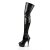 Pleaser DELIGHT-3050 Black Stretch Patent/Black EU-35 / US-5