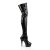 Pleaser DELIGHT-3050 Black Stretch Patent/Black EU-36 / US-6