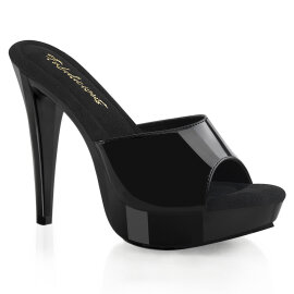 Fabulicious COCKTAIL-501 Platform Mules Black EU-43 / US-13