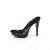Fabulicious COCKTAIL-501 Platform Mules Clear Black EU-41 / US-11