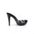 Fabulicious COCKTAIL-501 Platform Mules Clear Black EU-41 / US-11