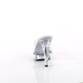 Fabulicious COCKTAIL-501 Platform Mules Clear EU-35 / US-5