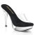Fabulicious COCKTAIL-501 Platform Mules Transparent Black EU-37 / US-7