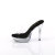 Fabulicious COCKTAIL-501 Platform Mules Transparent Black EU-40 / US-10