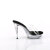 Fabulicious COCKTAIL-501 Platform Mules Transparent Black EU-40 / US-10