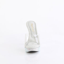 Fabulicious COCKTAIL-501DM Platform Mules Clear...